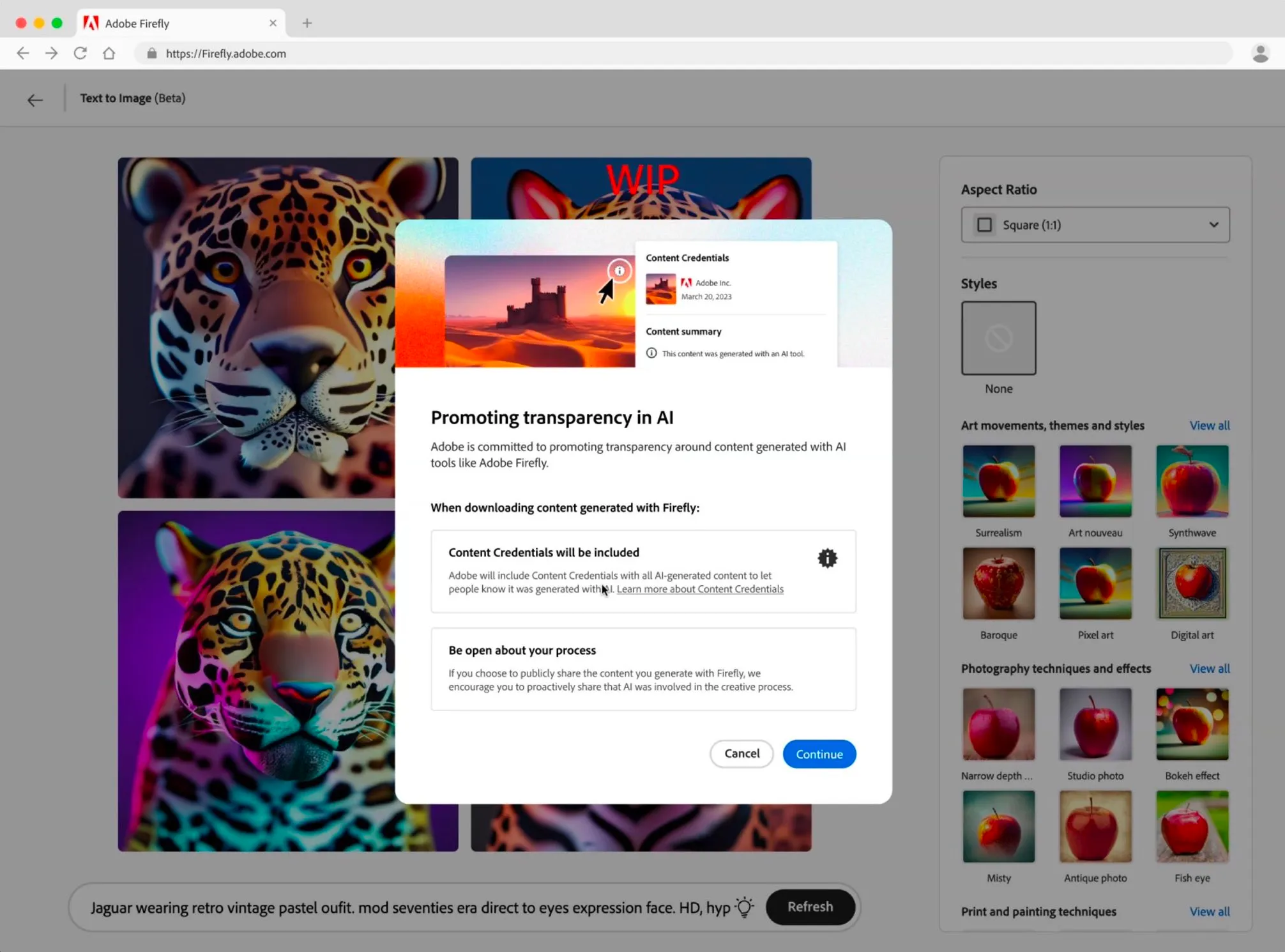 Generative AI and digital content authenticity