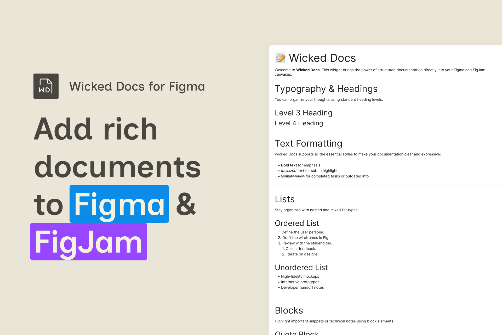 Wicked Docs for FigJam